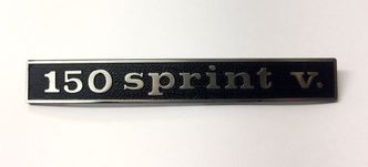 Vespa 150 Sprint V. Italian rear frame badge image #1