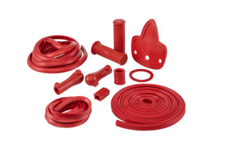 Vespa rubber trim set RED VNB/VBB/GS160 image #1