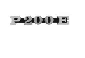 Vespa "P200E" side panel badge image #1