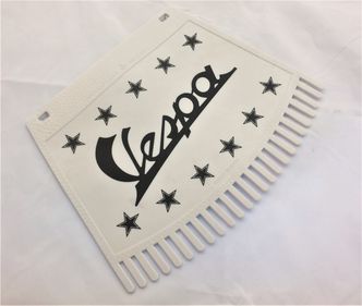 Vespa black print tassel mud flap  image #1