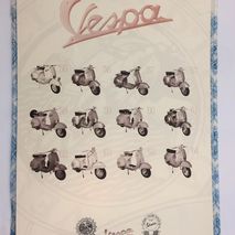 Genuine Vespa calendar 2001 NOS
