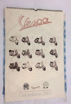 Genuine Vespa calendar 2001 NOS image #1