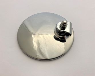 Round stainless steel mirror head image #1
