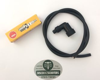 Lambretta NGK plug, LB05F cap and lead image #1