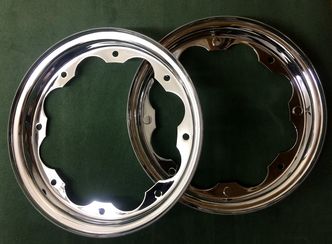Lambretta chrome wheel rims 3.50 x 10 SX/TV etc image #1