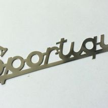 Vespa Sportique legshield badge