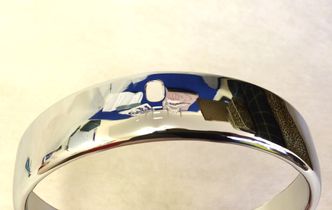 Vespa chrome headlight rim SIEM VB1/GS VS1/2/3/4 image #1
