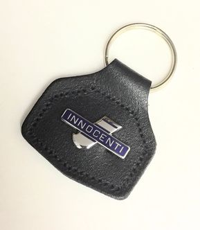 Innocenti enamel badge leather key fob ring  image #1