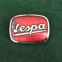 Vespa enamel lapel pin badge Red