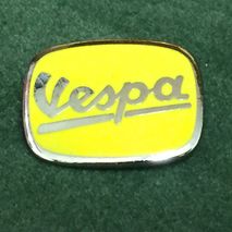 Vespa enamel lapel pin badge Yellow