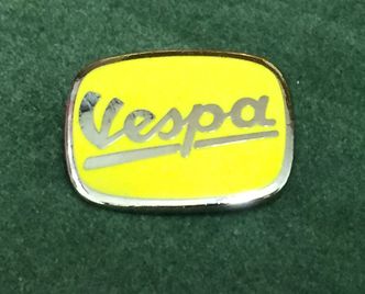 Vespa enamel lapel pin badge Yellow image #1