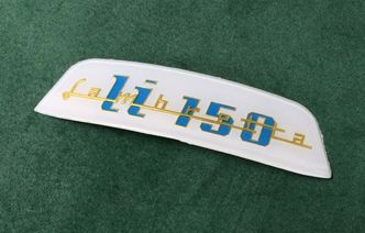 Lambretta shaped rear frame badge for LI 150 image #1