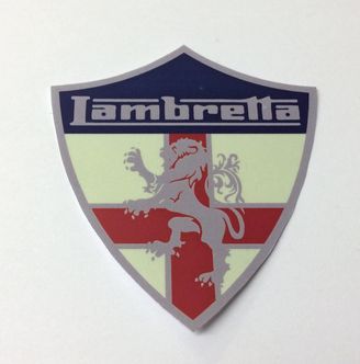 Lambretta self adhesive badge for CUPPINI carrier image #1