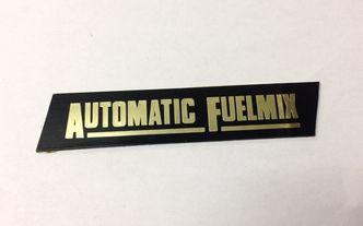Vespa "Automatic Fuelmix" adhesive badge N.O.S image #1