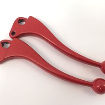 Vespa ball end levers RED New old stock