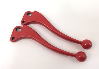 Vespa ball end levers RED New old stock image #1