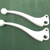 Vespa ball end levers WHITE New Old Stock