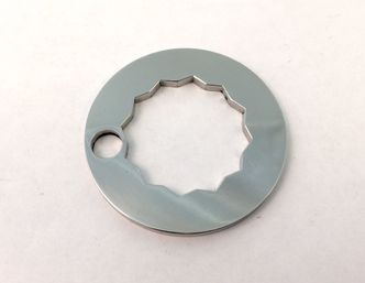 Lambretta polished stainless U.K production lock ring image #1