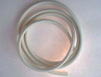 Vespa WHITE legshield rubber trim image #1
