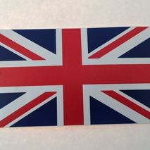 Union Jack adhesive sticker 11 x 6 cm