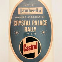 Lambretta BLOA Crystal Palace 1958 sticker