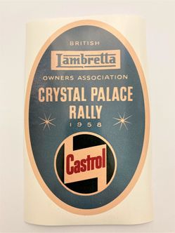 Lambretta BLOA Crystal Palace 1958 sticker image #1