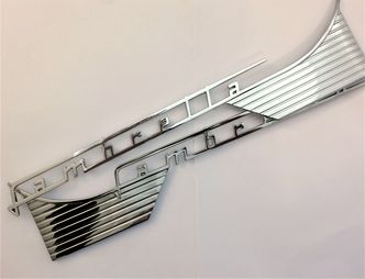 Lambretta chrome side panel badges S1 / 2  image #1