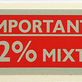 Vespa 2% Oil Mixture Red Fuel Cap Sticker image #1